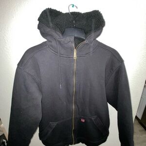 Black large Dockers Sherpa-Lined Hoodie